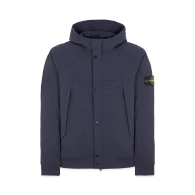Stone Island 40227 Light Soft Shell-R_E.DYE Technology In Recycled Polyester "Bule"