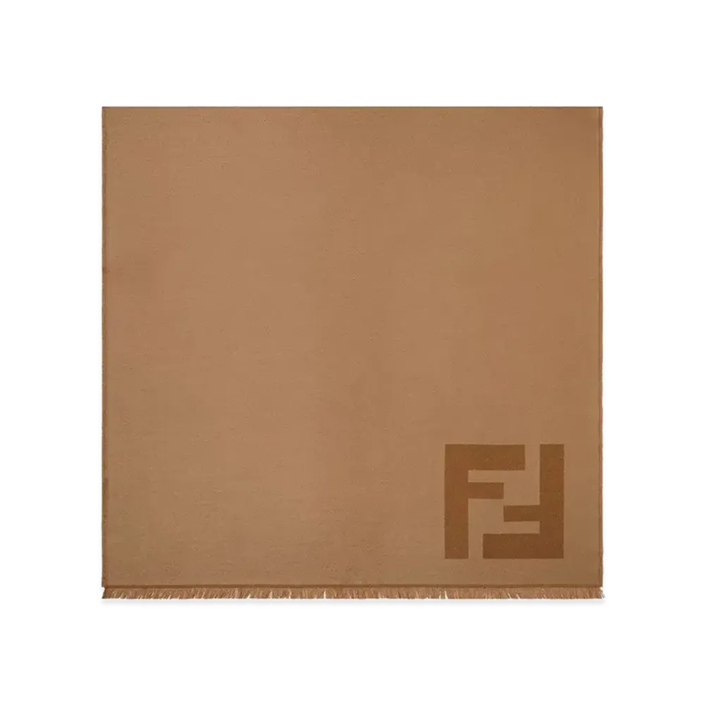FENDI FF Macro Scarf "Beige"