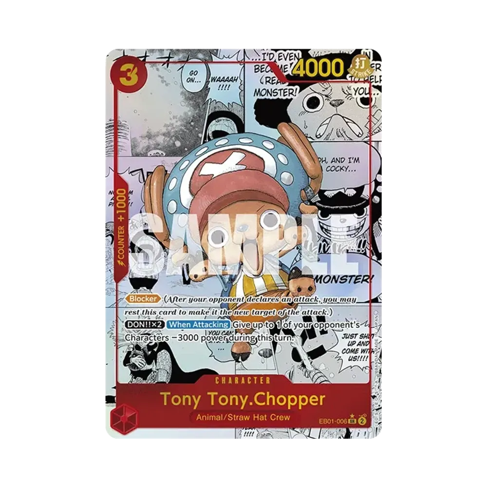 トニートニー・チョッパー SR-SP (コミパラ) [EB01-006]【英語版】(プレミアムブースター「ONE PIECE CARD THE BEST」)