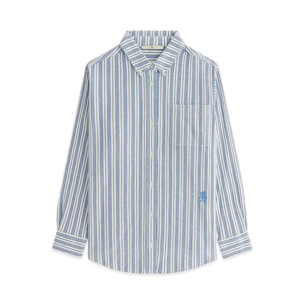 Kith Women Ora II Dobby Stripe Shirt "Royal"