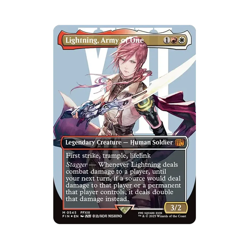 シーンドライブ、ライトニング M :サージ Foil :ボーダーレス版 [FIN