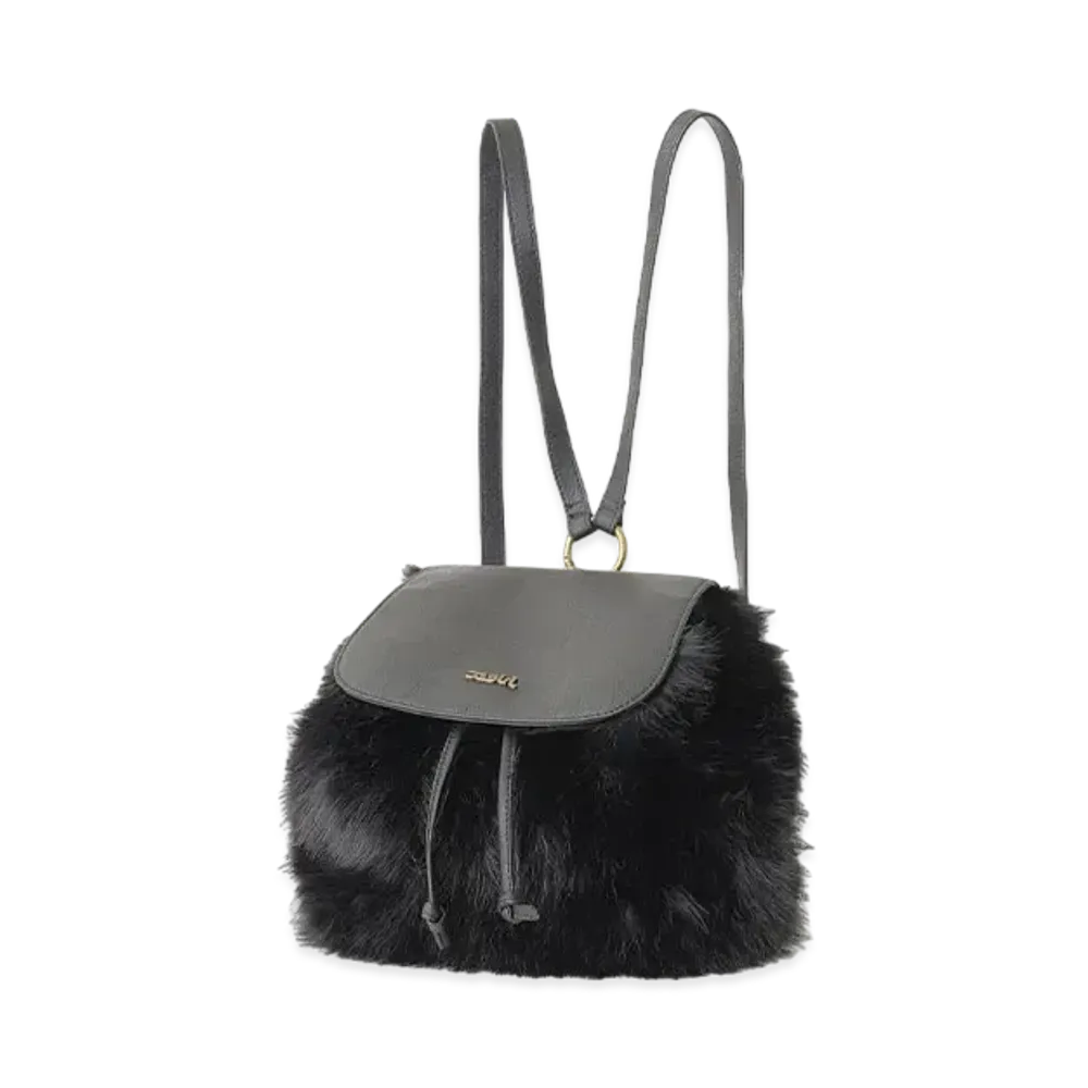 X-Girl Faux Fur Bag "Black"