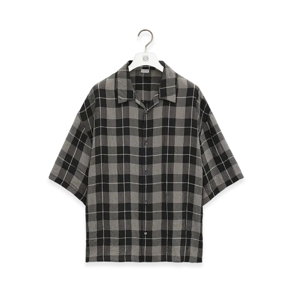 LOEWE Short-Sleeve Shirt "Black/White"