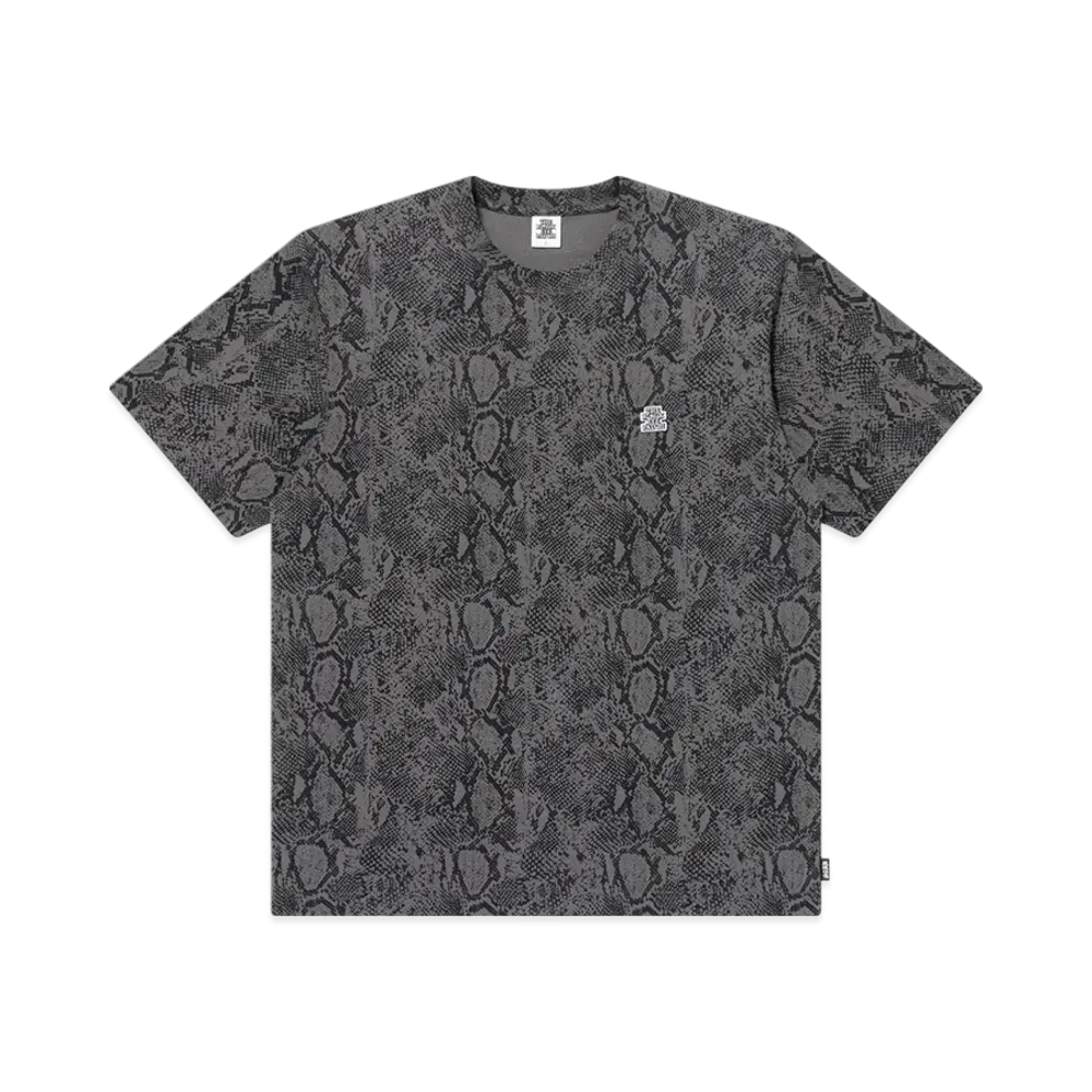BlackEyePatch Small OG Python Patterned Tee "Charcoal"