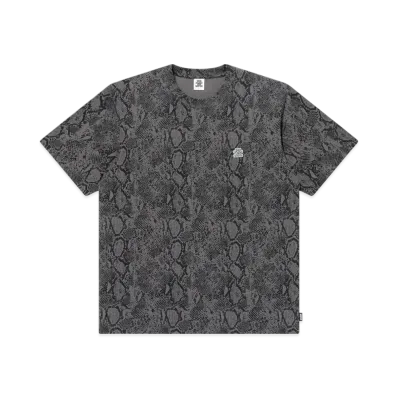 BlackEyePatch Small OG Python Patterned Tee "Charcoal"
