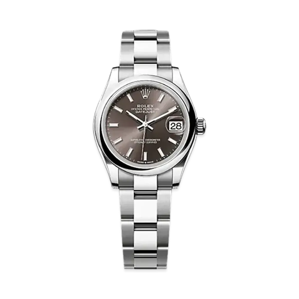 ROLEX Datejust 31 Oystersteel "Brown"
