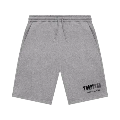 TRAPSTAR Chenille Decoded Short Set "White/Grey"