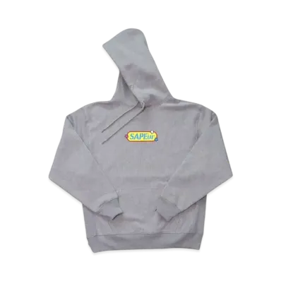SAPEur Kids 70S Pop Head Hoodie "Gray"