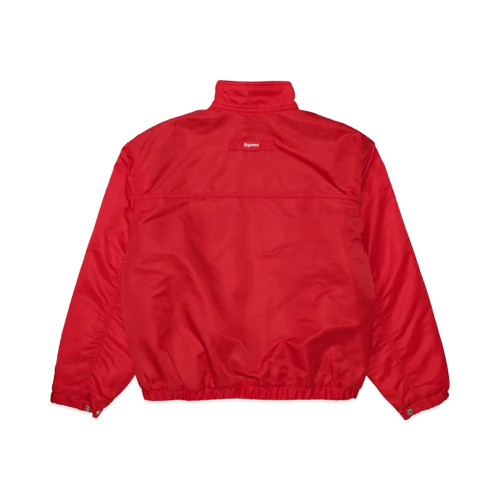 Supreme ナイロンジャケット レッド S ☆出品数少なく希少☆ Supreme Stand Collar Lined Nylon Jacket 