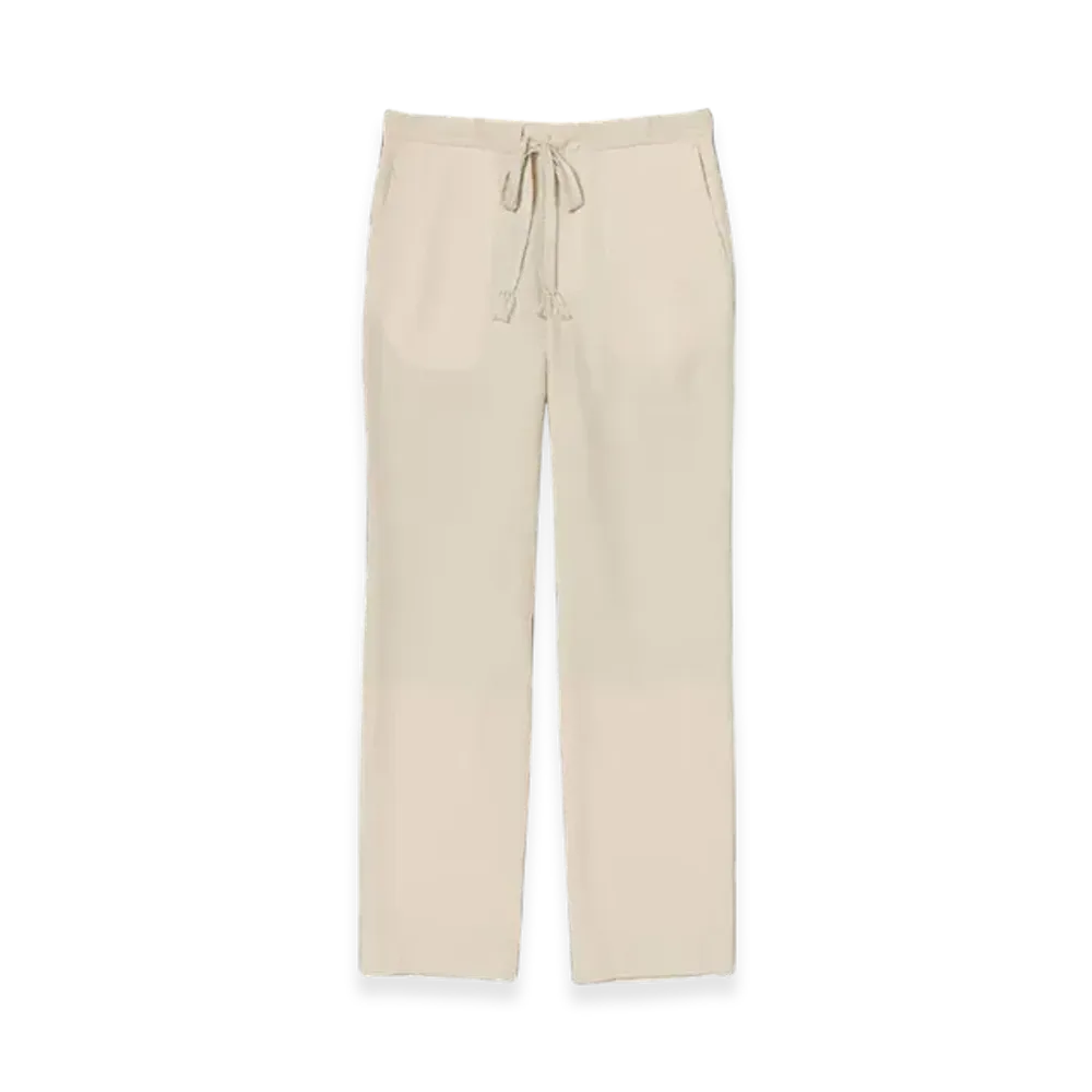 AURALEE Airy Wool Viyella Easy Pants "Ivory White"