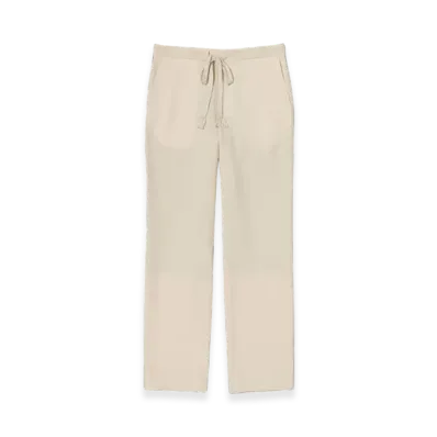 AURALEE Airy Wool Viyella Easy Pants "Ivory White"