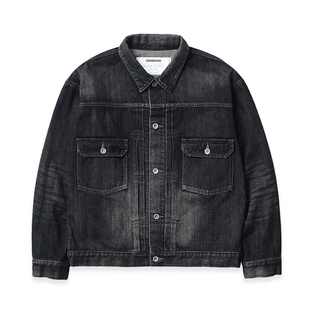 NEIGHBORHOOD Washed Denim Type-2 Jacket "Black"