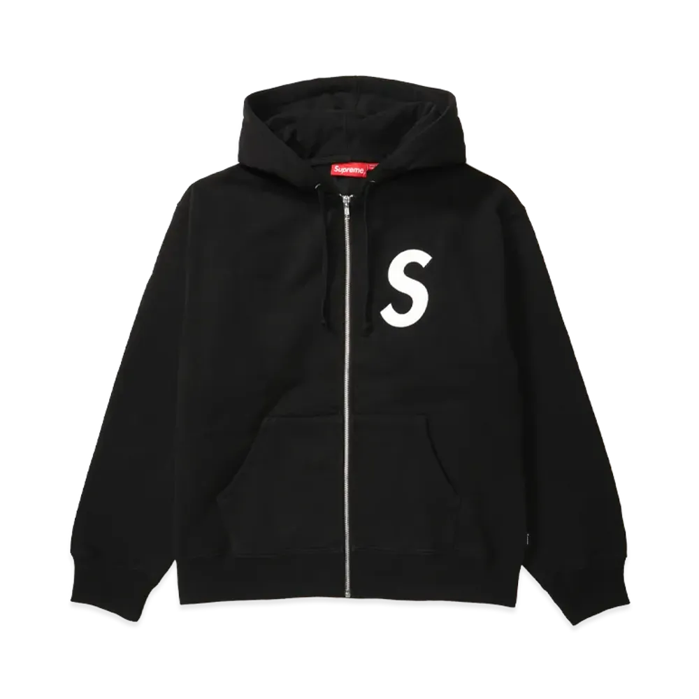 Supreme S Logo Zip Up Hooded Sweatshirt (25FW) "Black"