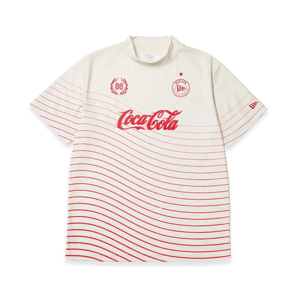 NEW ERA x Coca-Cola S/S Mock Neck Tee Golf "Off White"