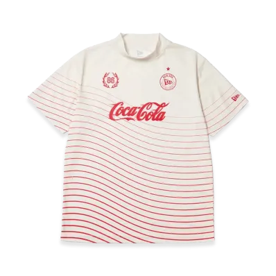 NEW ERA x Coca-Cola S/S Mock Neck Tee Golf "Off White"