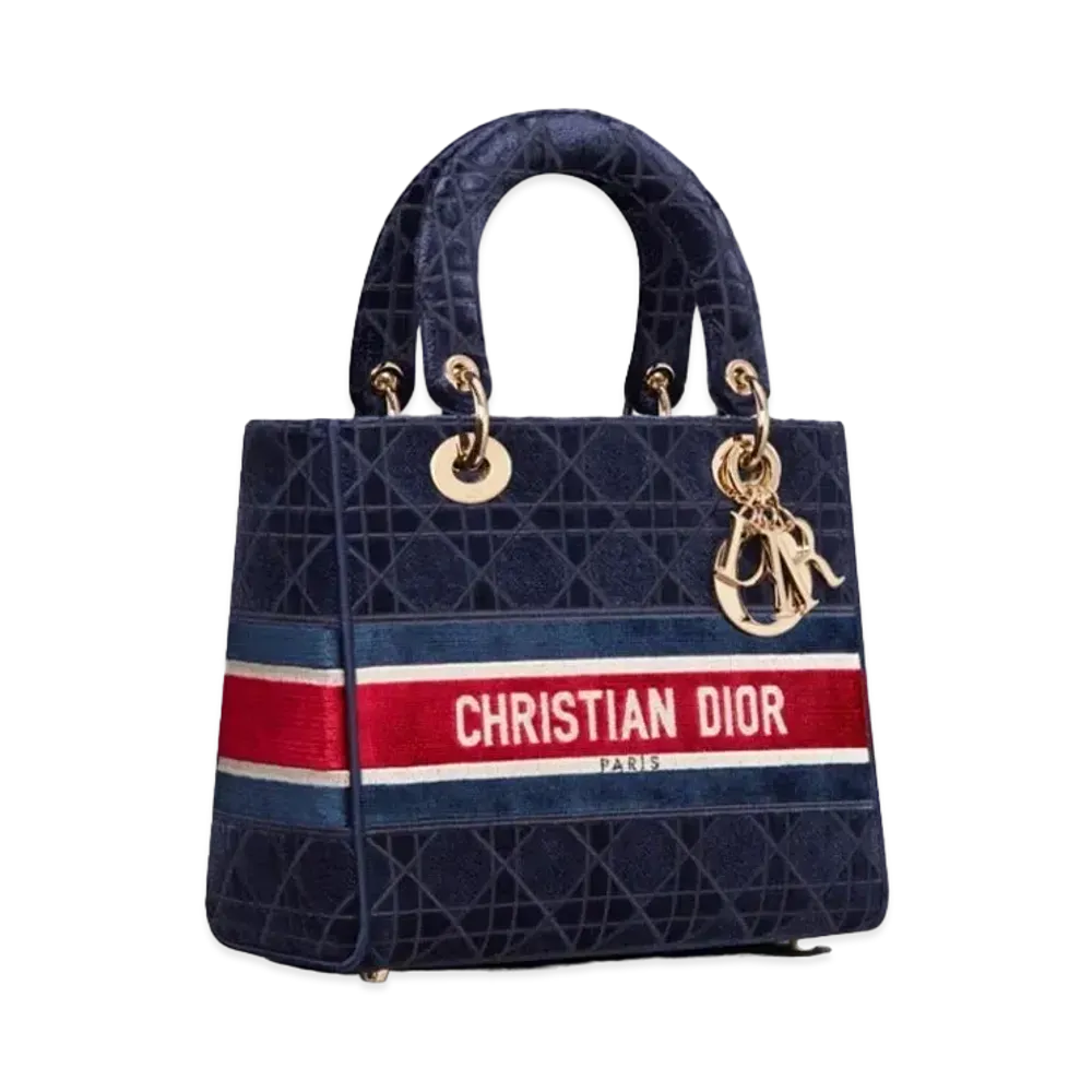 Dior Medium Lady D-Lite Bag "Navy"