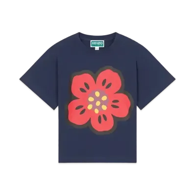 KENZO 'SAILOR' Cotton Print T-shirt "Navy Blue"
