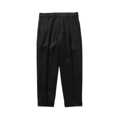 BEAMS 1Pleat Wool Cashmere "ChacoalGray"