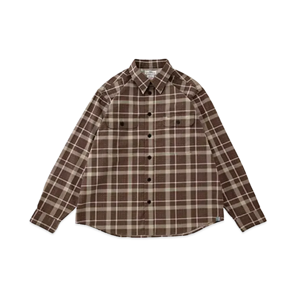 VISVIM HANDYMAN L/S PT.CHECK (GIZA) "Brown"