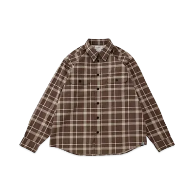 VISVIM HANDYMAN L/S PT.CHECK (GIZA) "Brown"