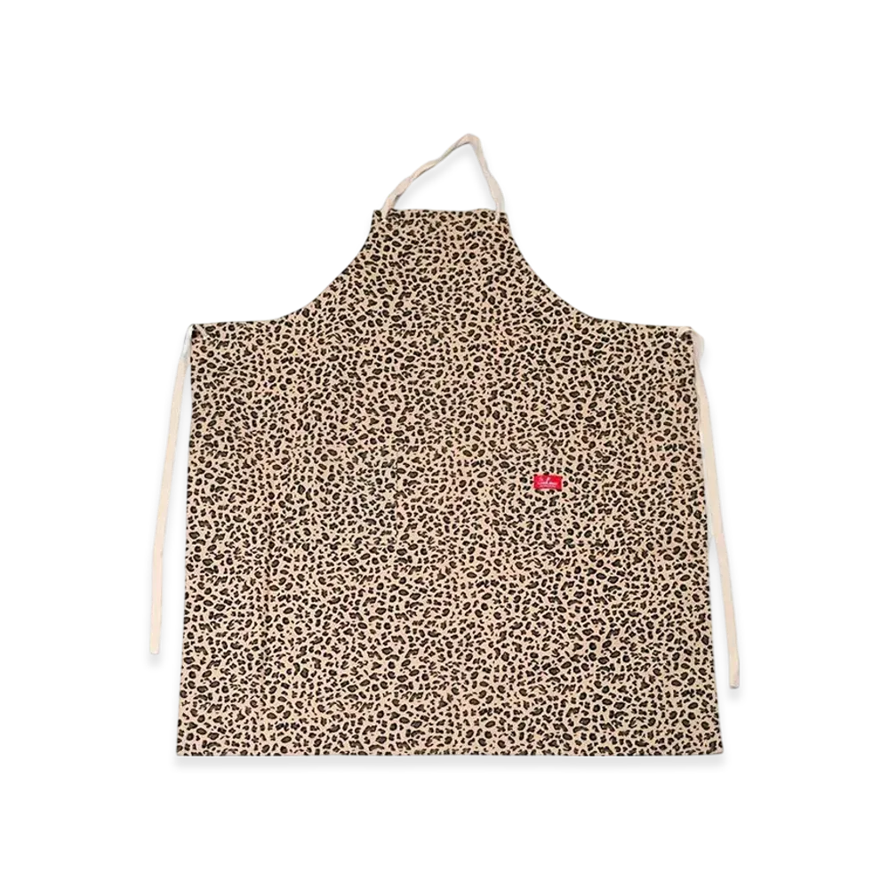 COOKMAN Long Apron "Leopard/Beige"