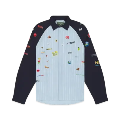 DENIM TEARS Sweet Corner Delivery Shirt "Blue"
