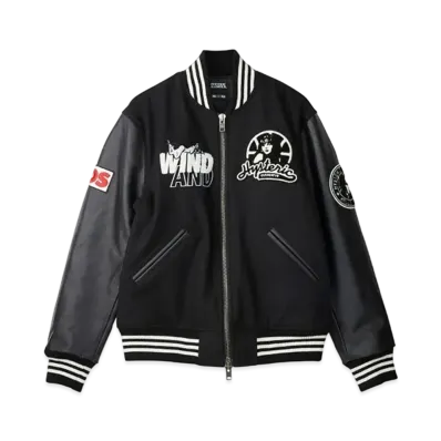 WIND AND SEA x HYSTERIC GLAMOUR Stadium Jumper "Black"