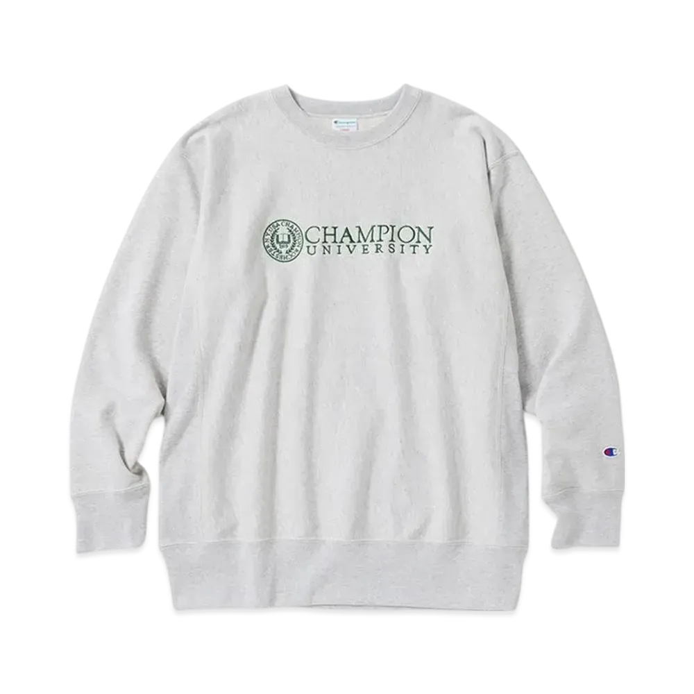 Champion Reverse Weave Crew Neck Sweatshirt 24FW "Light Gray"
