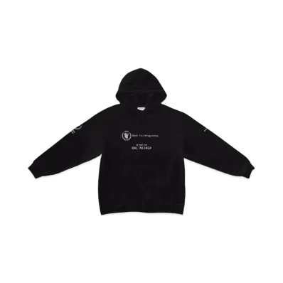 BALENCIAGA MENS WFP Hoodie Medium Fit "Black/White"