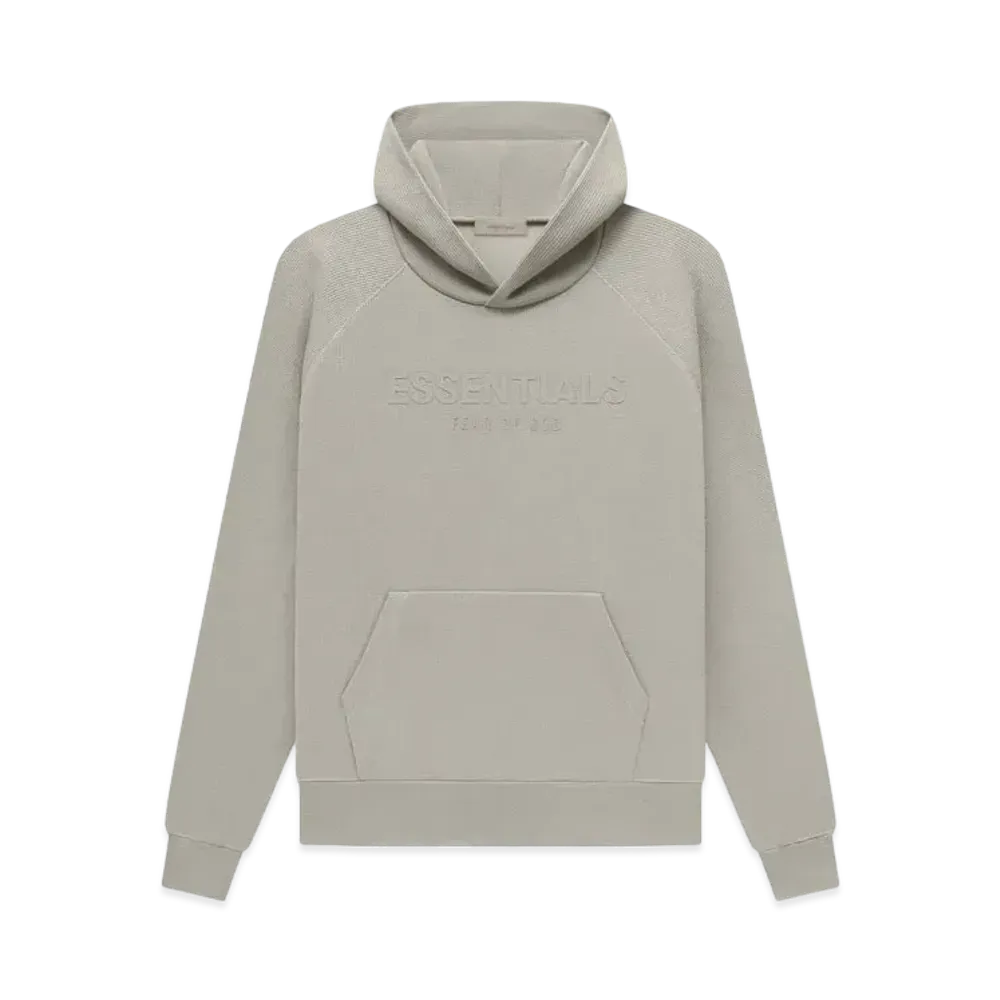 FEAR OF GOD ESSENTIALS Waffle Raglan Hoodie "Seal"
