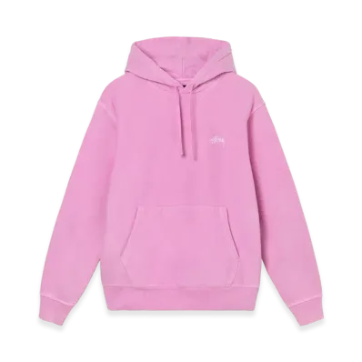 Stussy Stock Logo Hoodie "Pink"