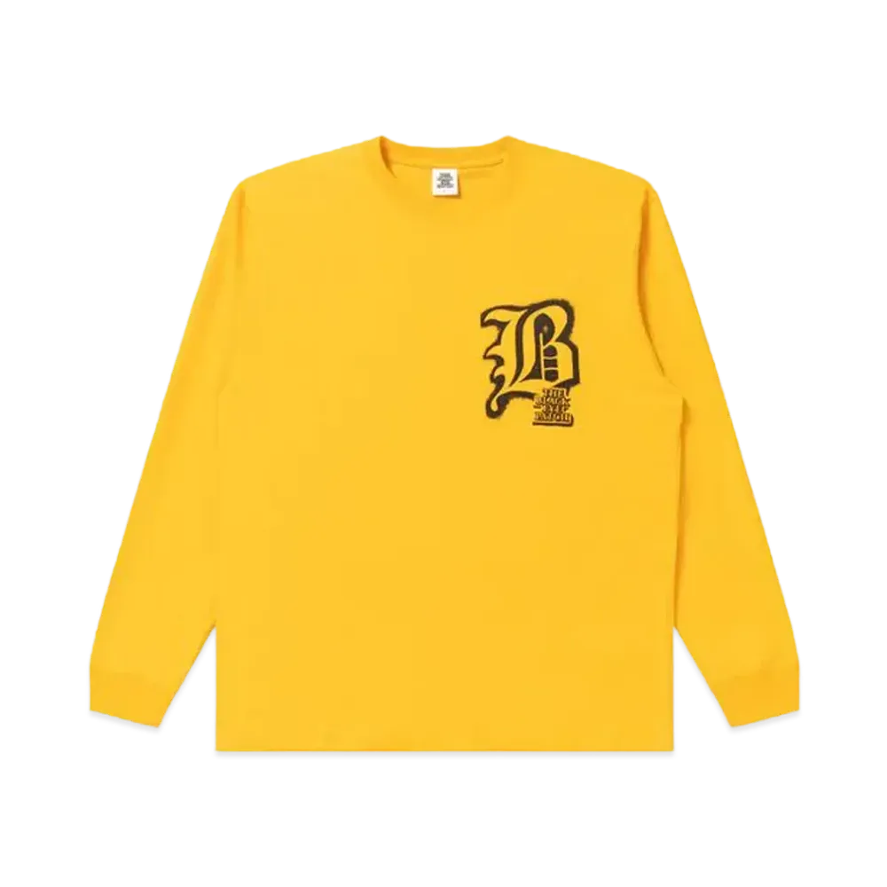 BlackEyePatch Blackletter L/S Tee "Yellow"
