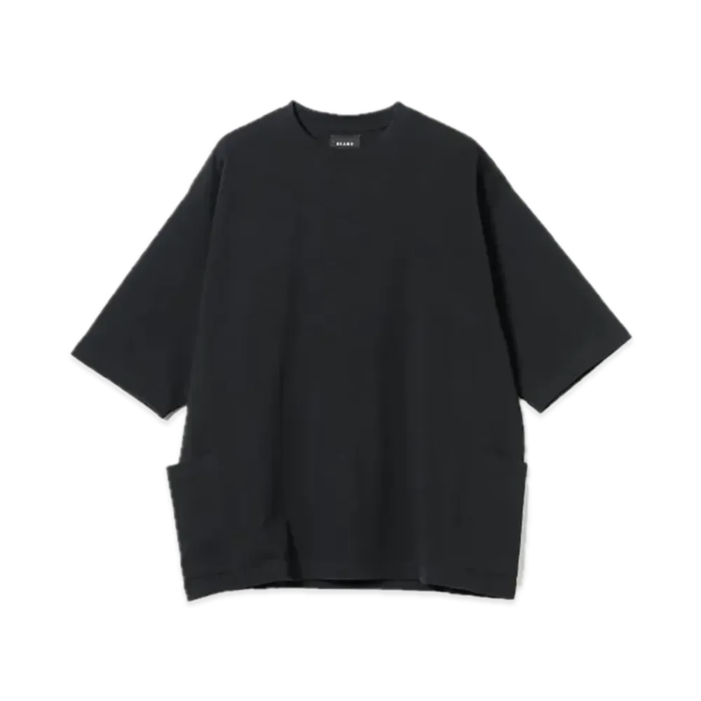 BEAMS Side Pocket Loose T-Shirt "Black"
