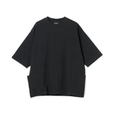 BEAMS Side Pocket Loose T-Shirt "Black"