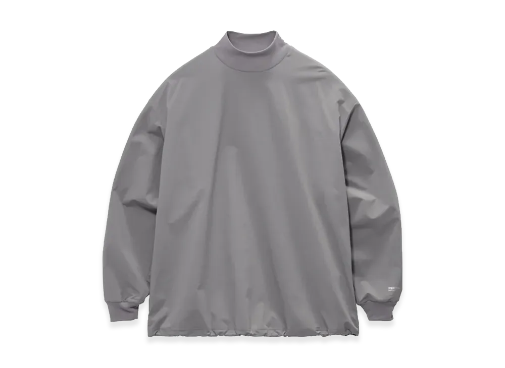 Graphpaper Pertex Equilibrium L/S Mock Neck Pullover "Stone Gray"