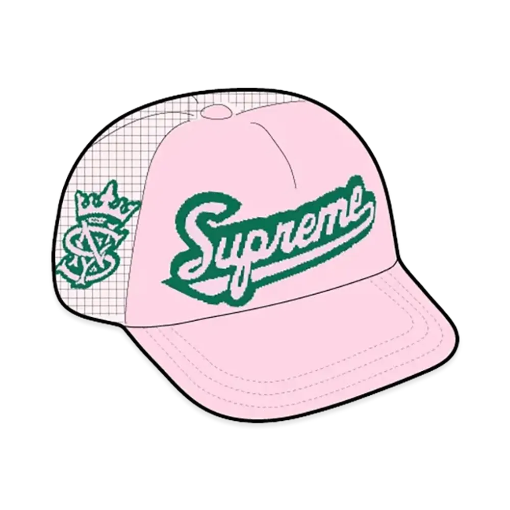 Supreme University Mesh Back 5-Panel "Pink"