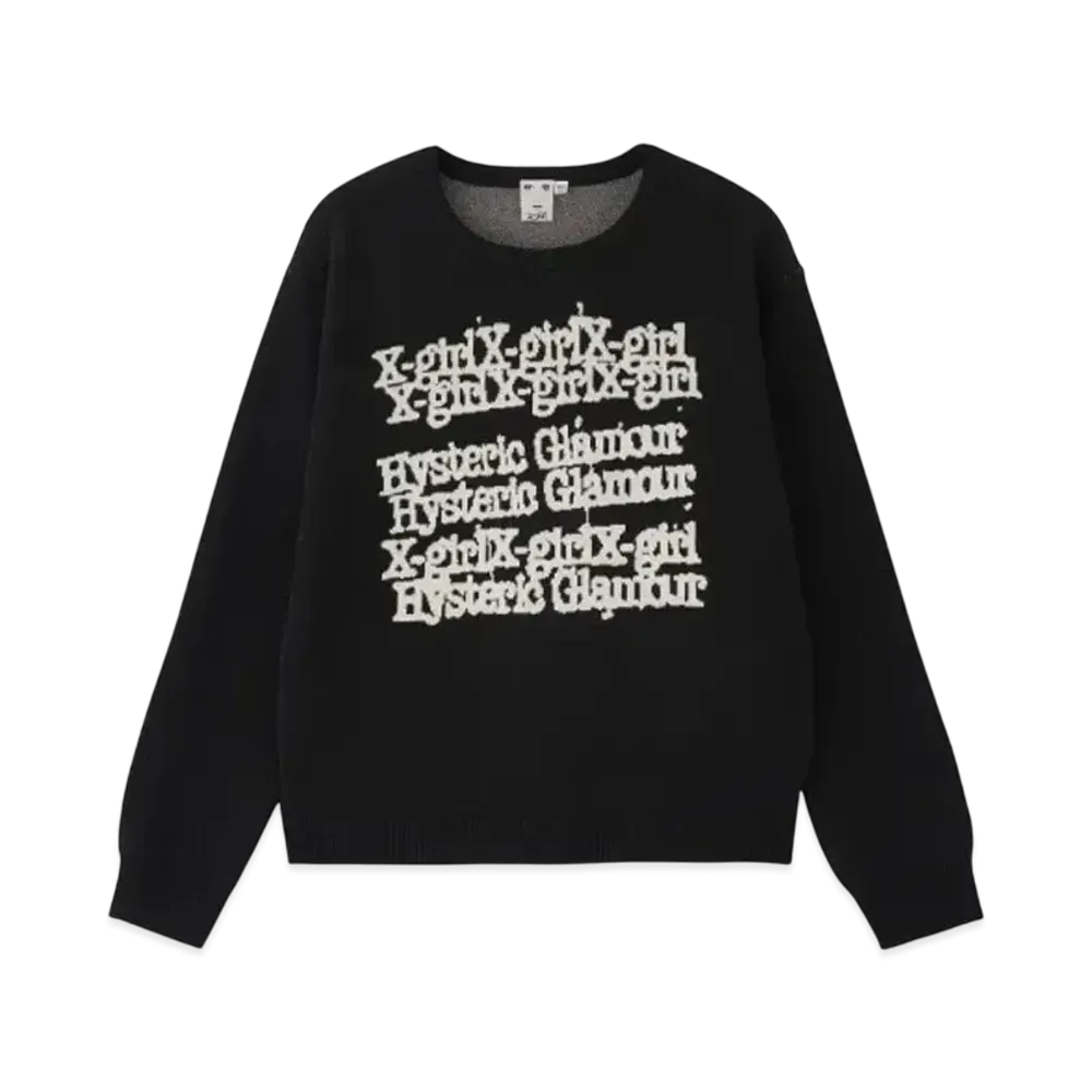 X-girl x HYSTERIC GLAMOUR Knit Top "Black"