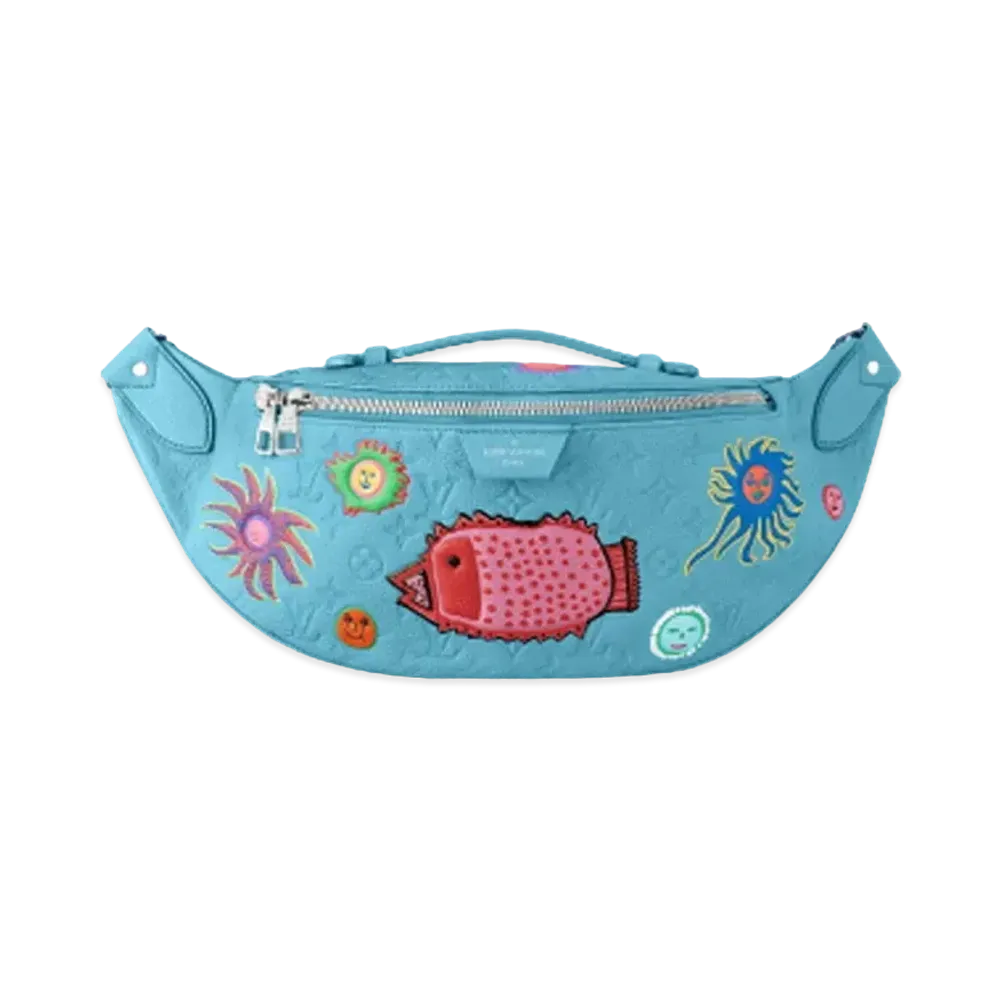 Louis Vuitton x Yayoi Kusama Maxi Bumbag Taurillon Monogram Leather My Eternal Soul "Bleu"