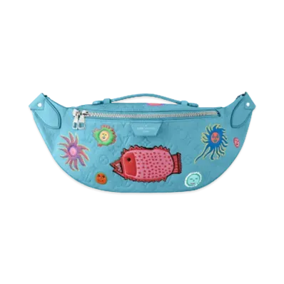 Louis Vuitton x Yayoi Kusama Maxi Bumbag Taurillon Monogram Leather My Eternal Soul "Bleu"