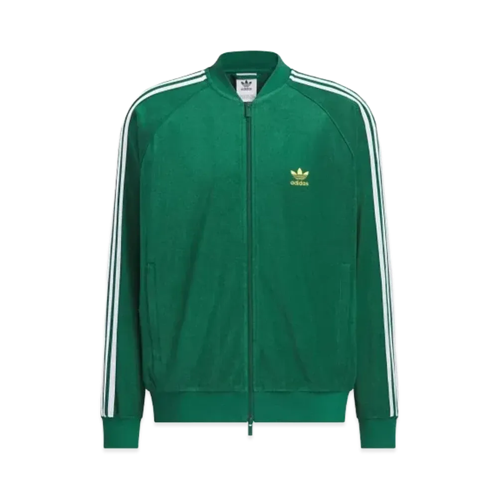 adidas SST Terry Track Top (Jersey) "Collegiate Green/Gold Metallic"