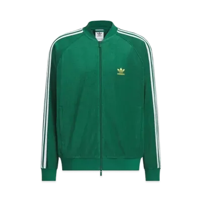 adidas SST Terry Track Top (Jersey) "Collegiate Green/Gold Metallic"