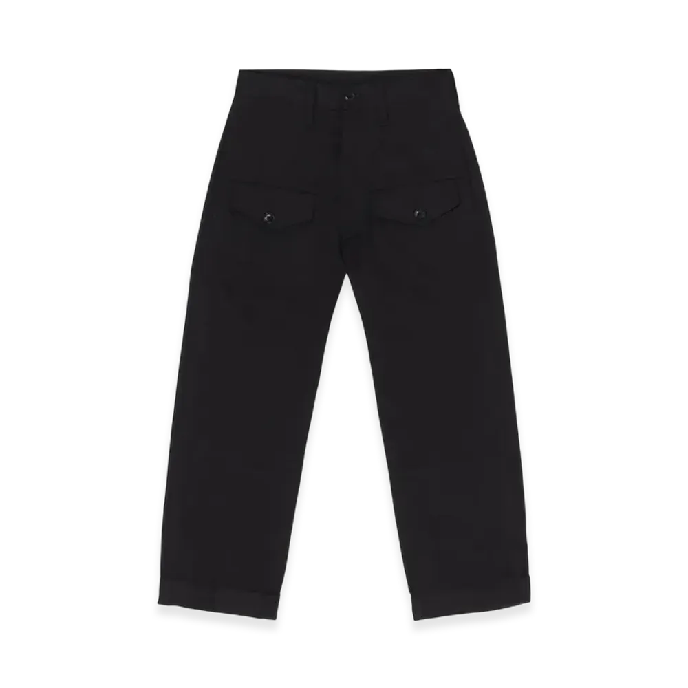 WILDSIDE YOHJI YAMAMOTO Cotton Chino Jeans Silhouette 3Rd Pants "Black"