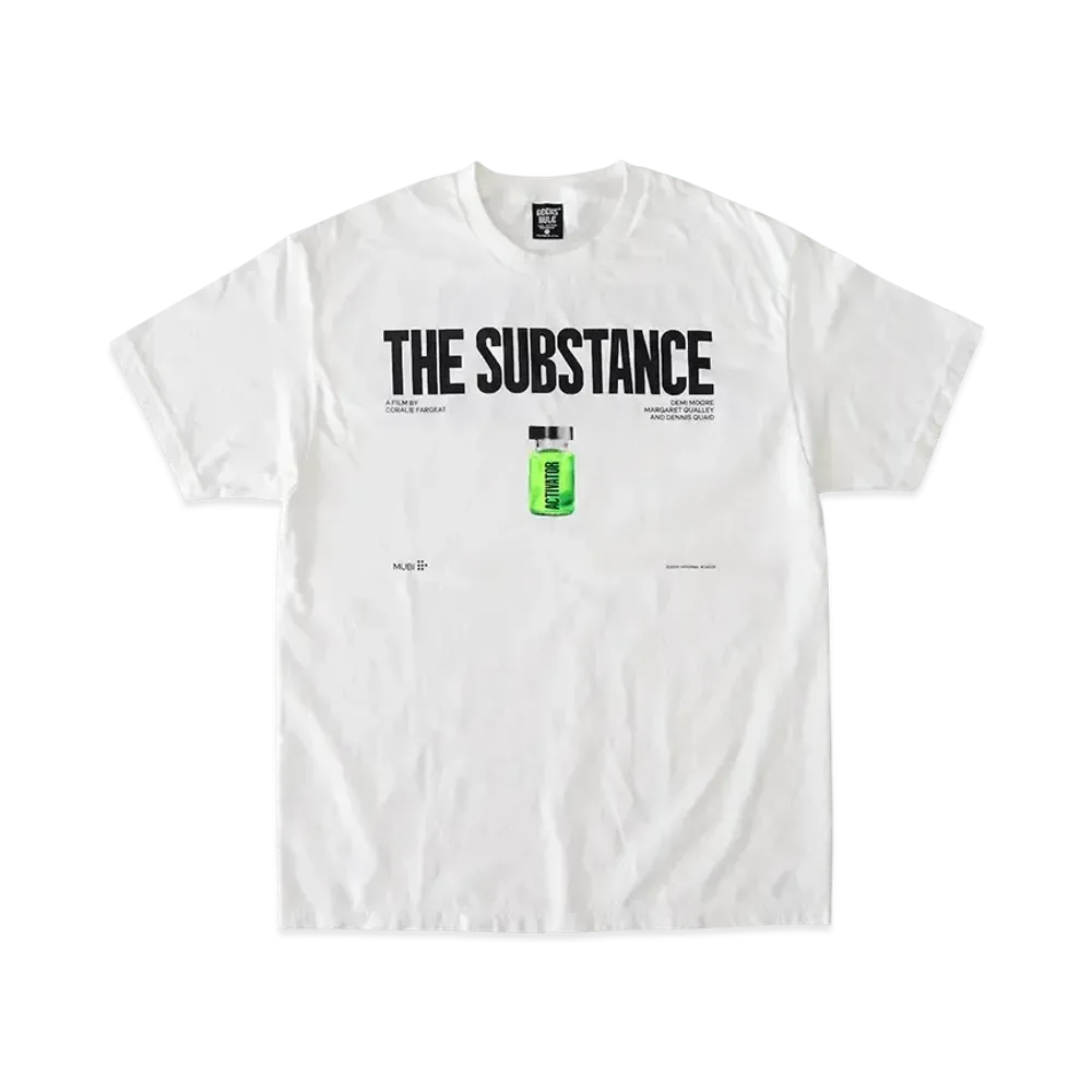 Geeks Rule x THE SUBSTANCE Silkscreen Printing T Shirt "White"