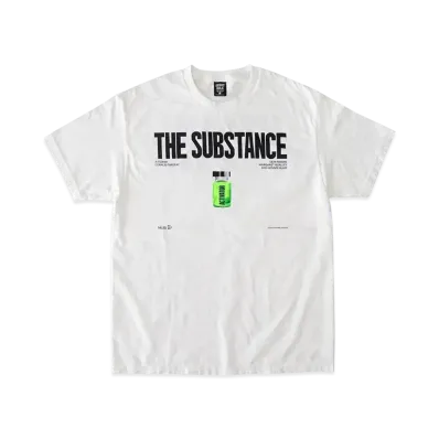 Geeks Rule x THE SUBSTANCE Silkscreen Printing T Shirt "White"