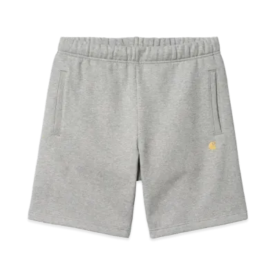 Carhartt WIP Chase Sweat Short "Grey Heather/Gold"