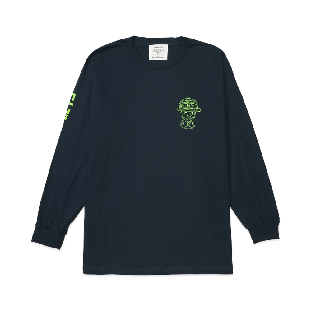SOUND SHOP balansa TKMA RECORDS L/S TEE "NAVY"