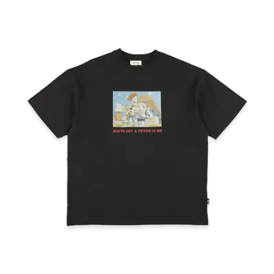 WIND AND SEA x TOY STORY Vintage Tee Friend "Black"