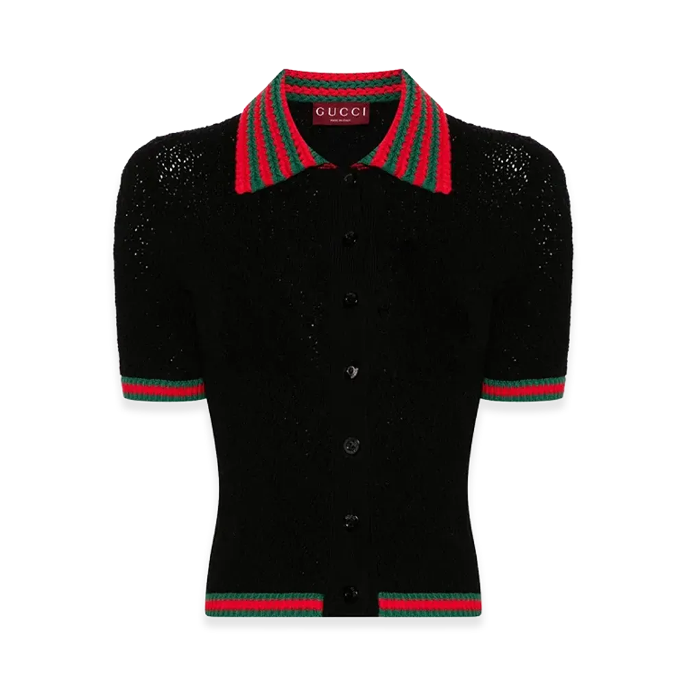 GUCCI Women's Fashion Polo "Black"