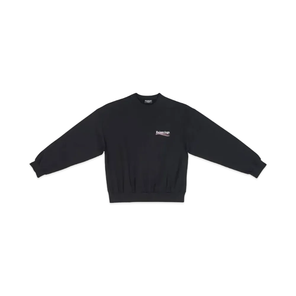 BALENCIAGA Political Campaign Sweatshirt "Black"