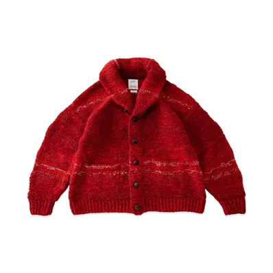 visvim COWICHAN GRADIENT HAND-KNIT (N.D.) "Red"